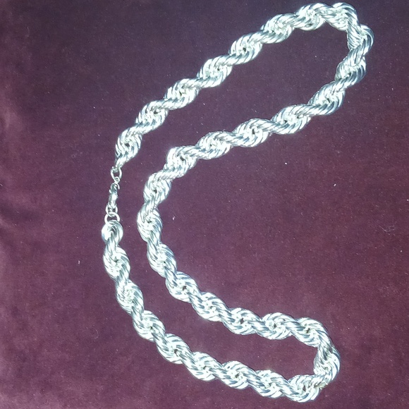 Extra-large Silver Rope Chain (Dookie Rope) - Picture 2 of 3